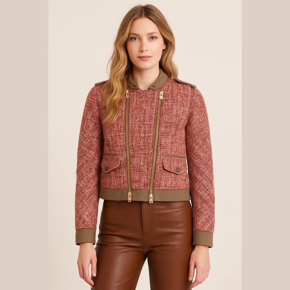 ⭐️Host Pick⭐️BCBG Tweed Jacket motto Xs